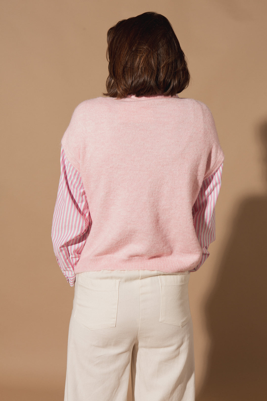 Mock Shirt Sweater Vest
