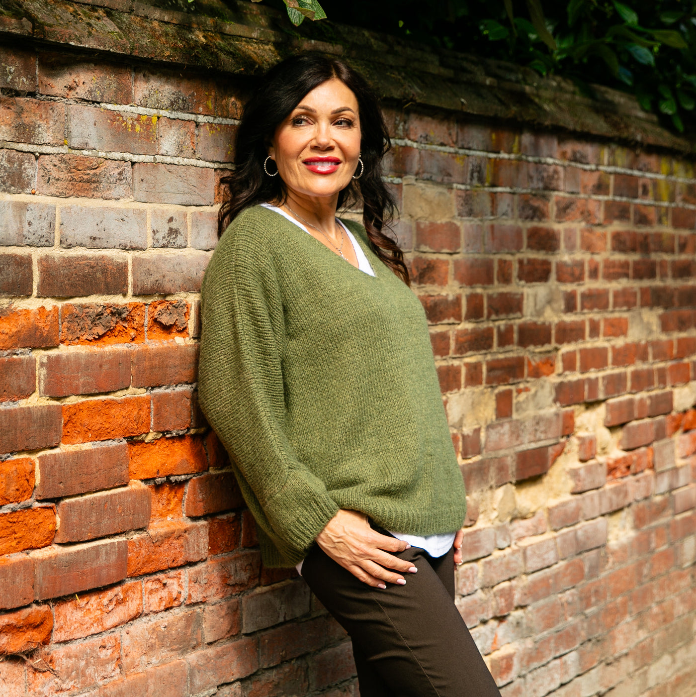 Mohair V-Neck Jumper