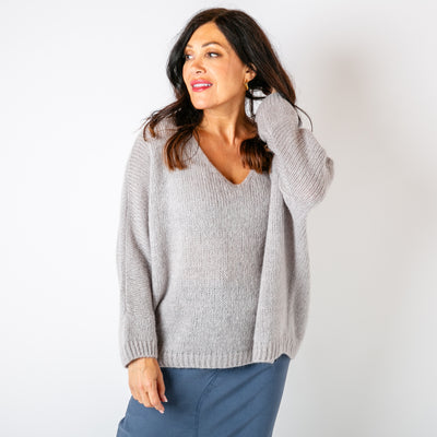 Mohair V-Neck Jumper