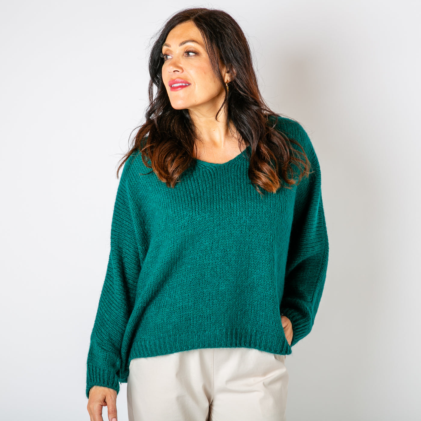 Mohair V-Neck Jumper