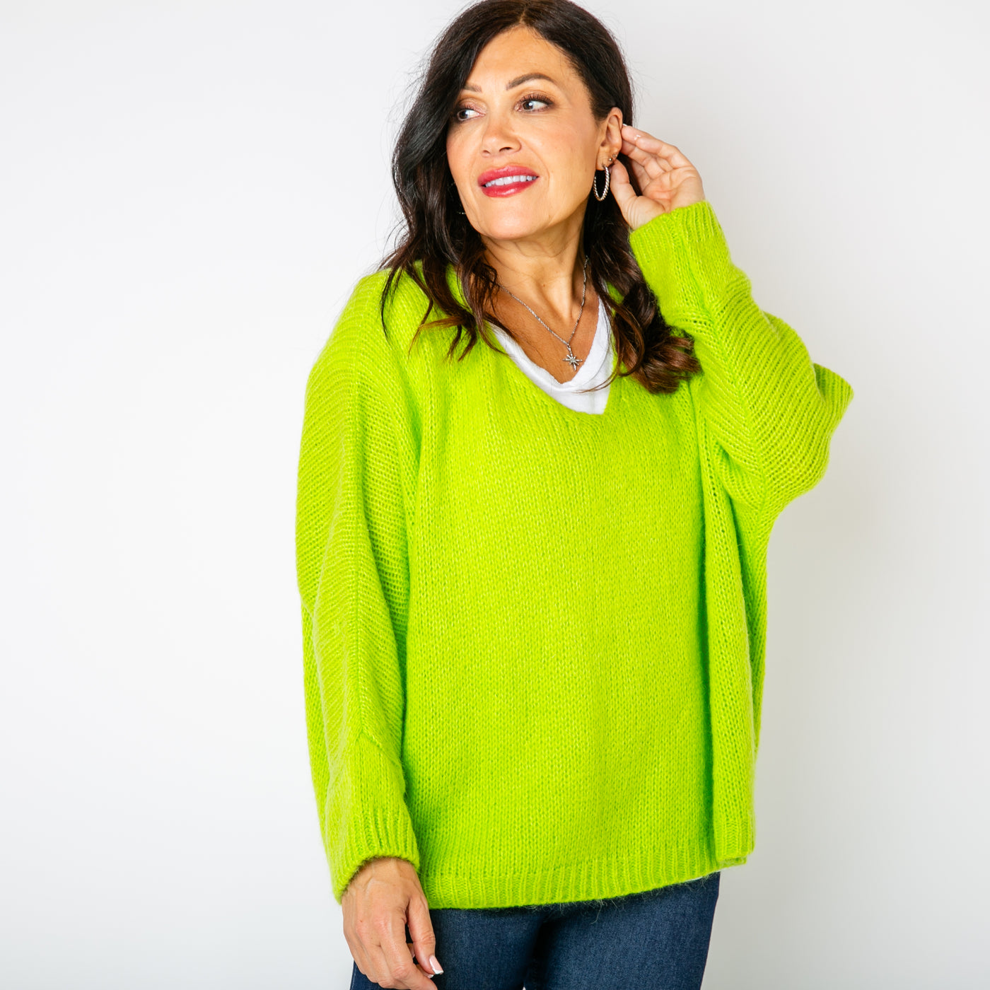 Mohair V-Neck Jumper