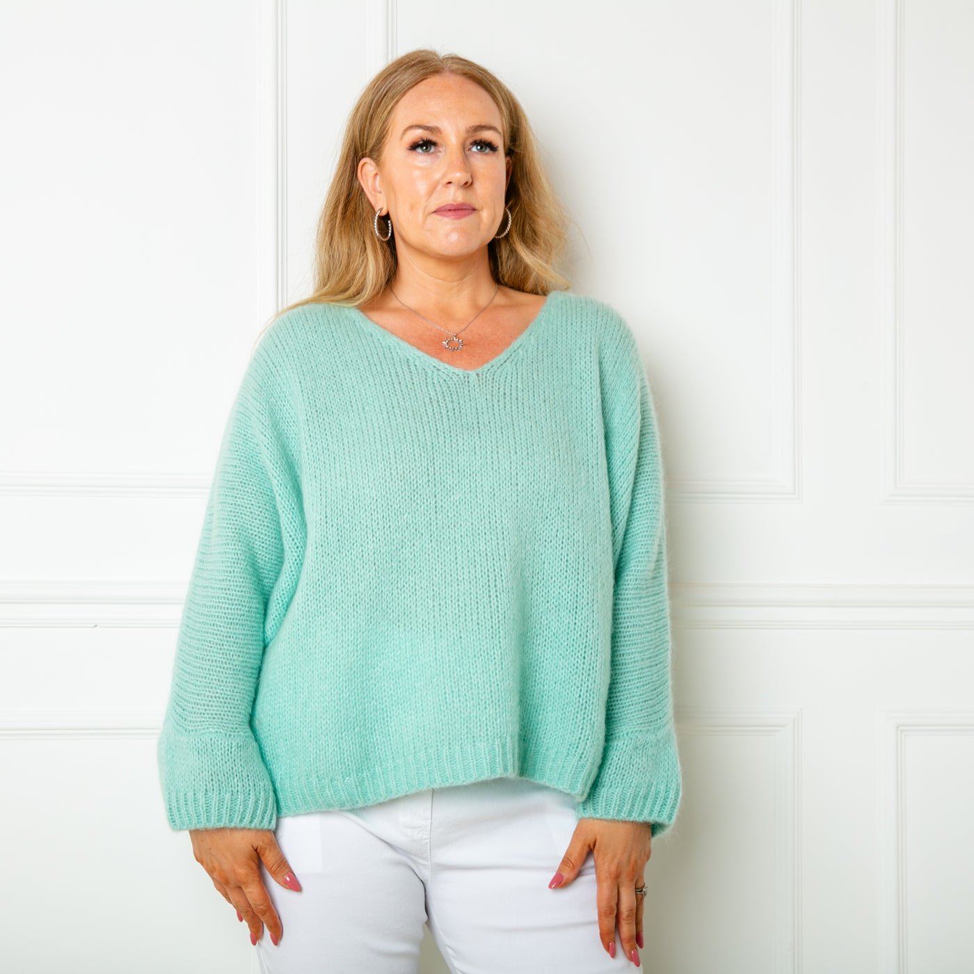 Mohair V-Neck Jumper