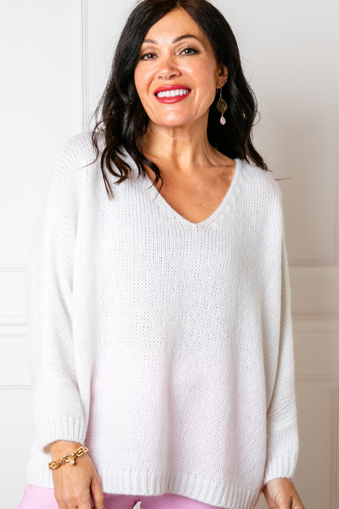 Mohair V-Neck Jumper