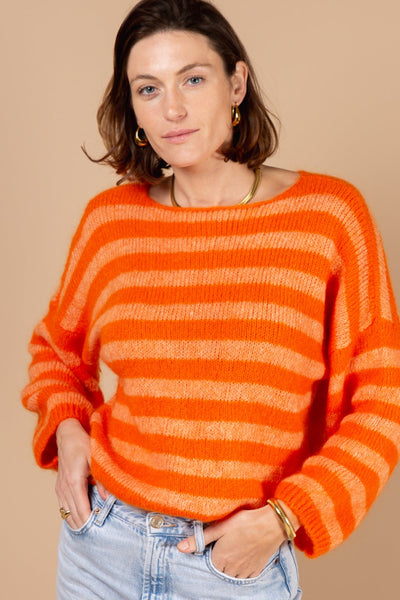 Mohair & Wool Stripe Jumper