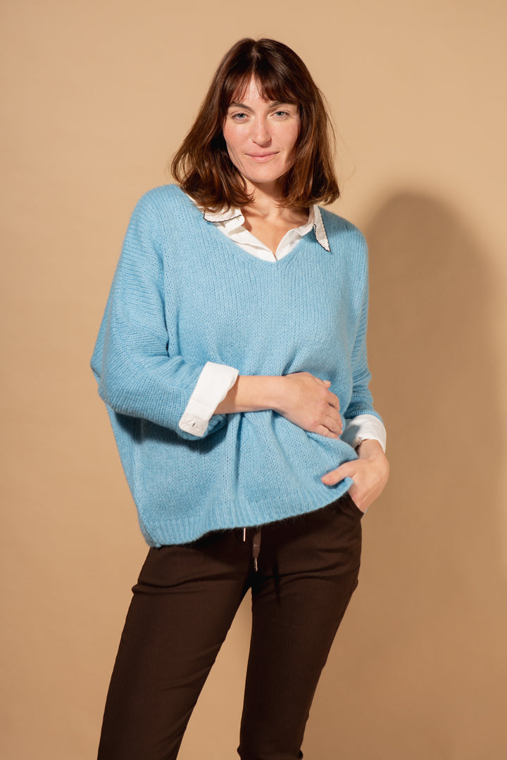 Mohair V-Neck Jumper