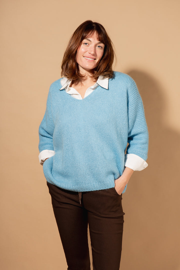 Mohair V-Neck Jumper