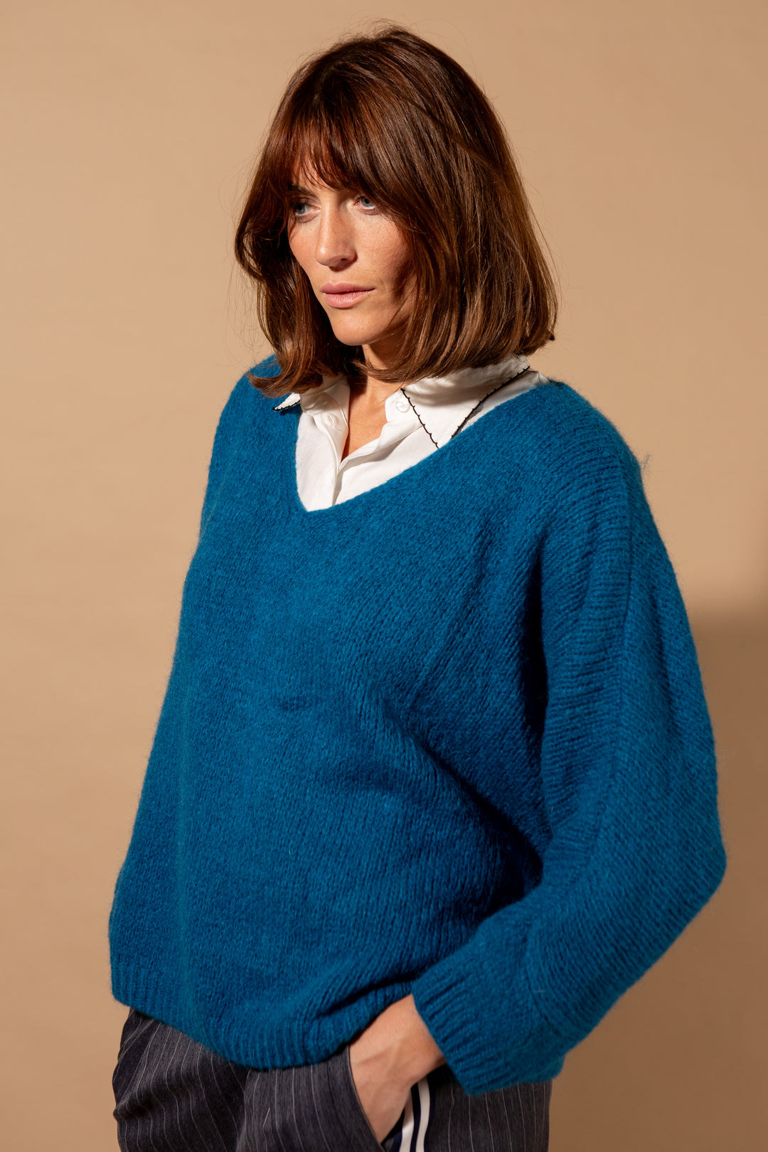 Mohair V-Neck Jumper