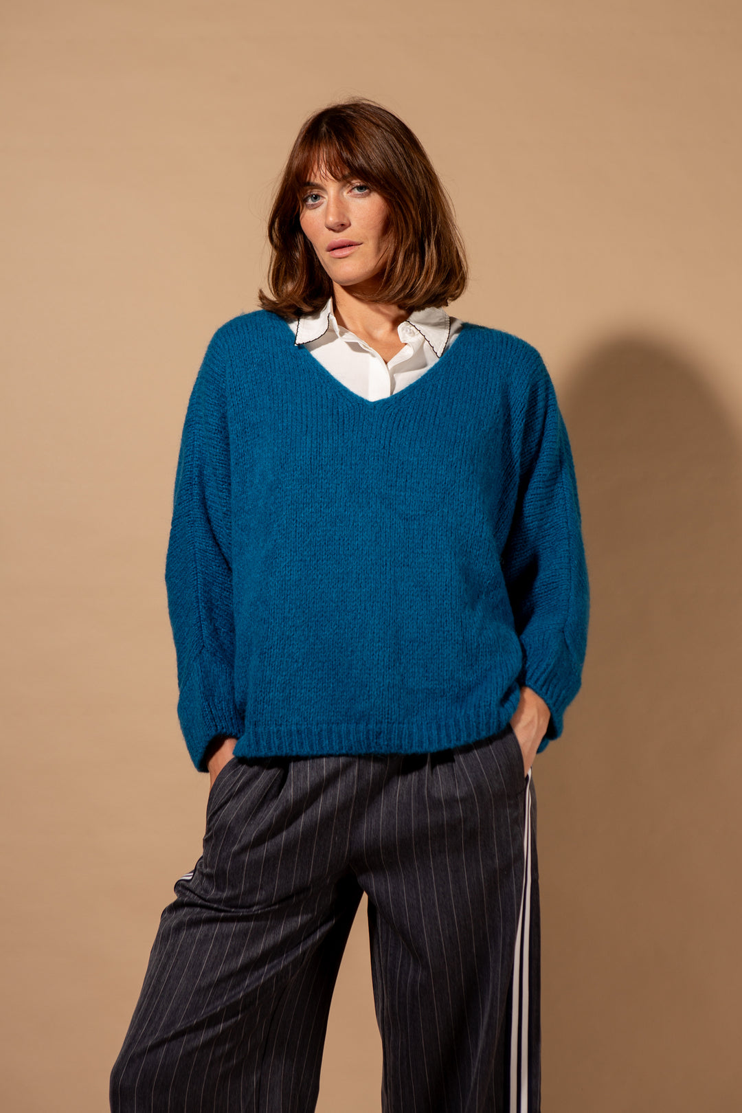 Mohair V-Neck Jumper