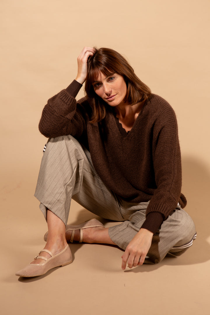 Mohair V-Neck Jumper