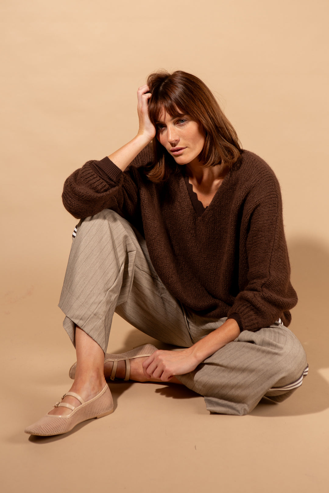 Mohair V-Neck Jumper