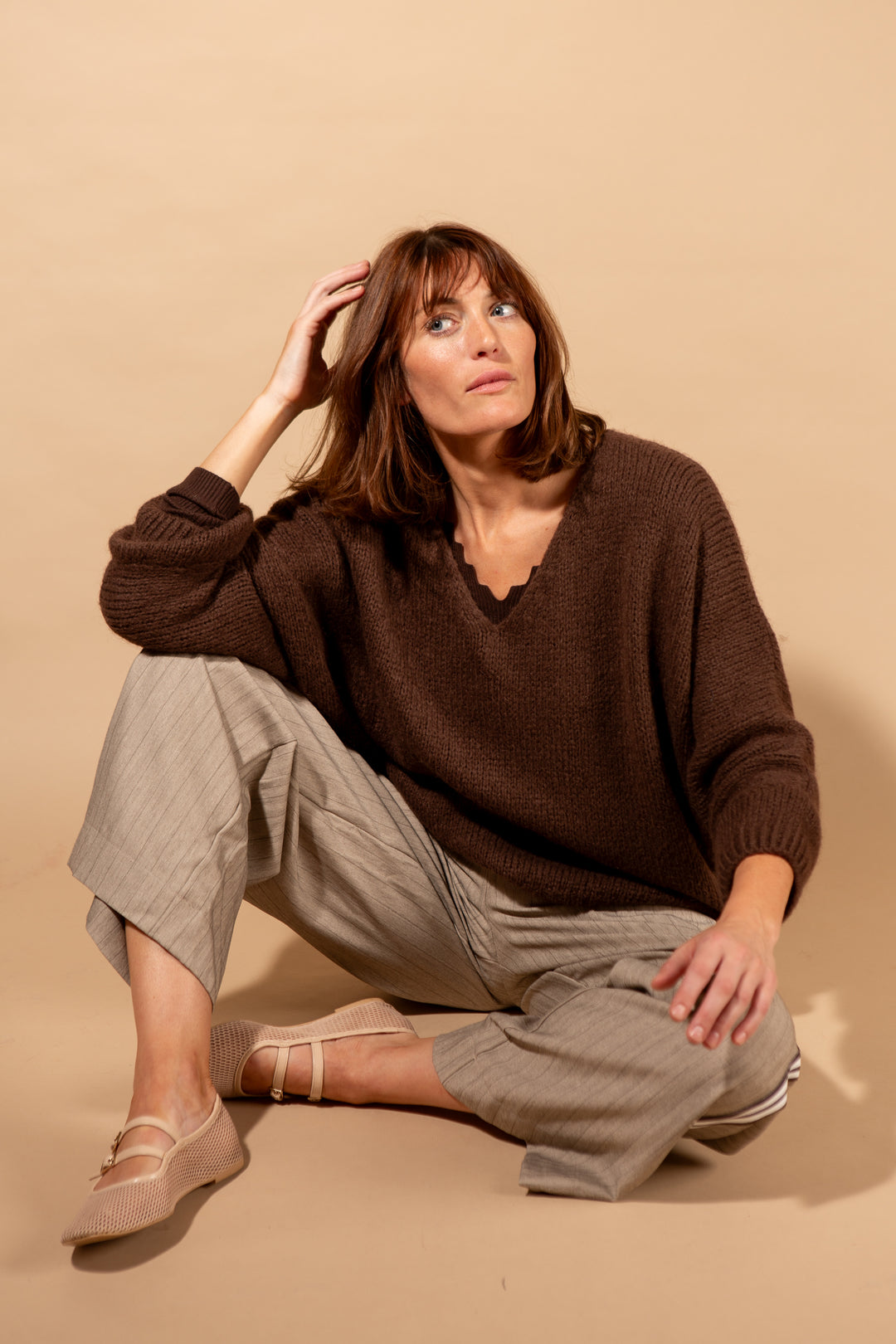 Mohair V-Neck Jumper
