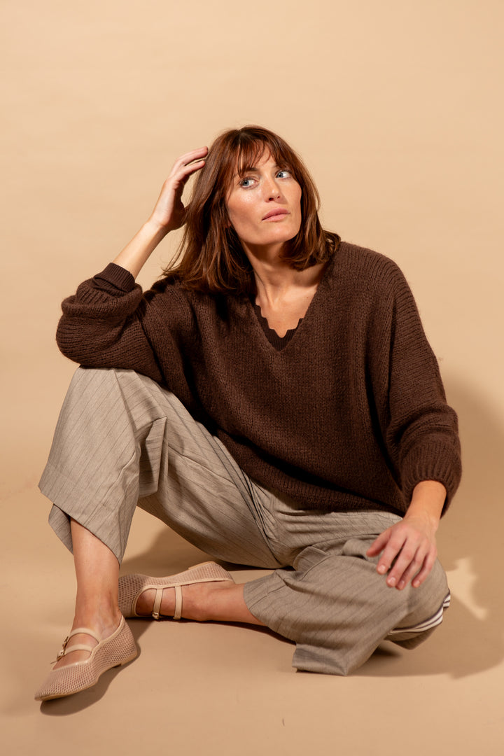Mohair V-Neck Jumper