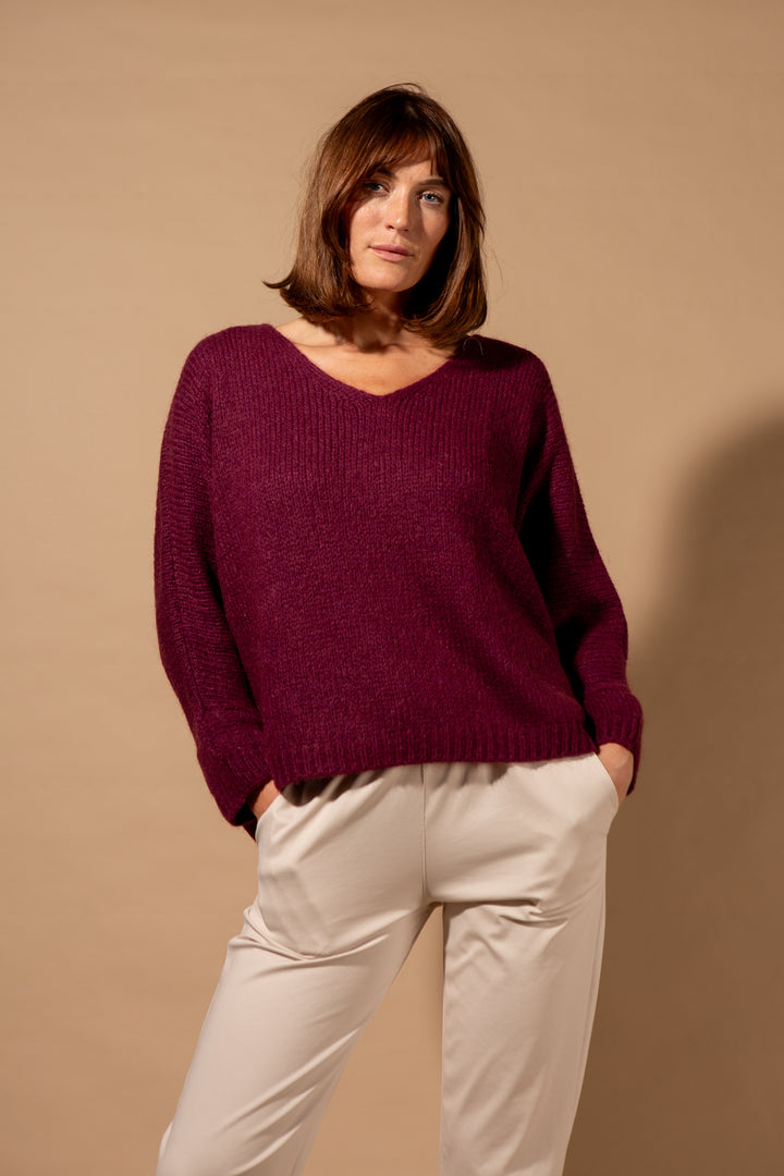 Mohair V-Neck Jumper