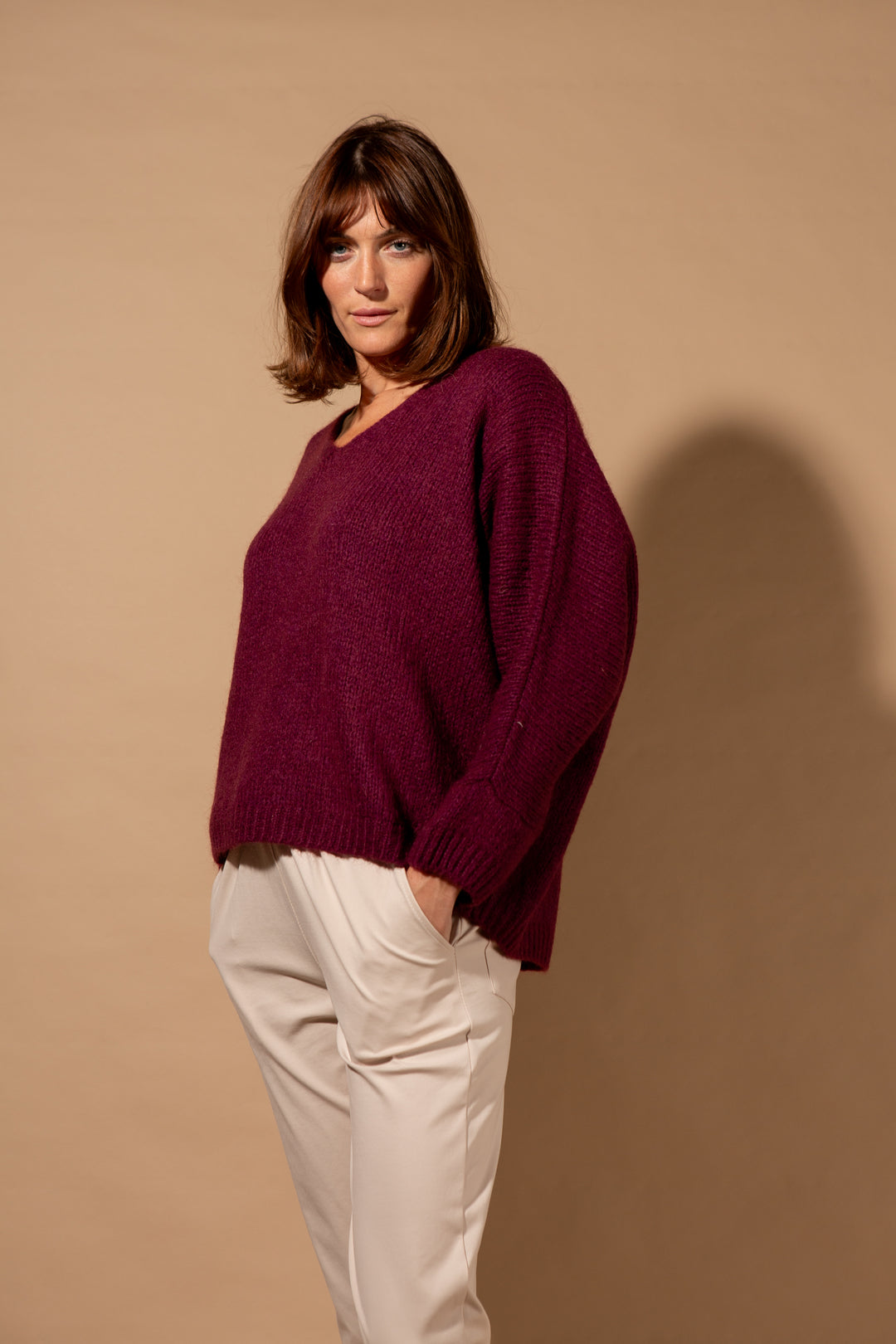 Mohair V-Neck Jumper