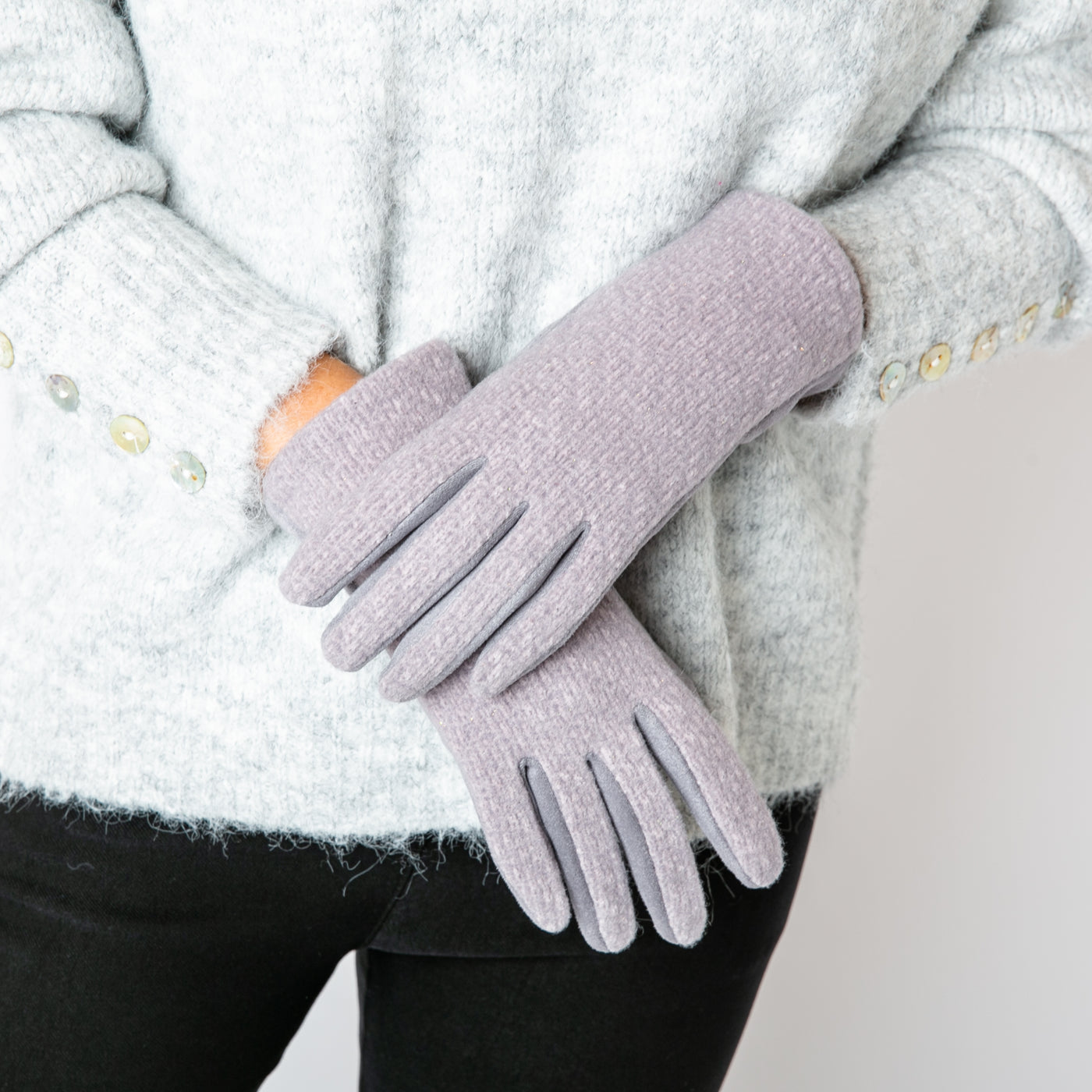 The Mollie Gloves in silver grey which make a great gift for someone special