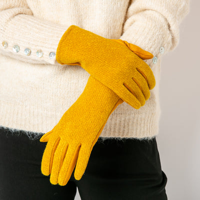 The Mollie Gloves in mustard yellow which make a great gift for someone special