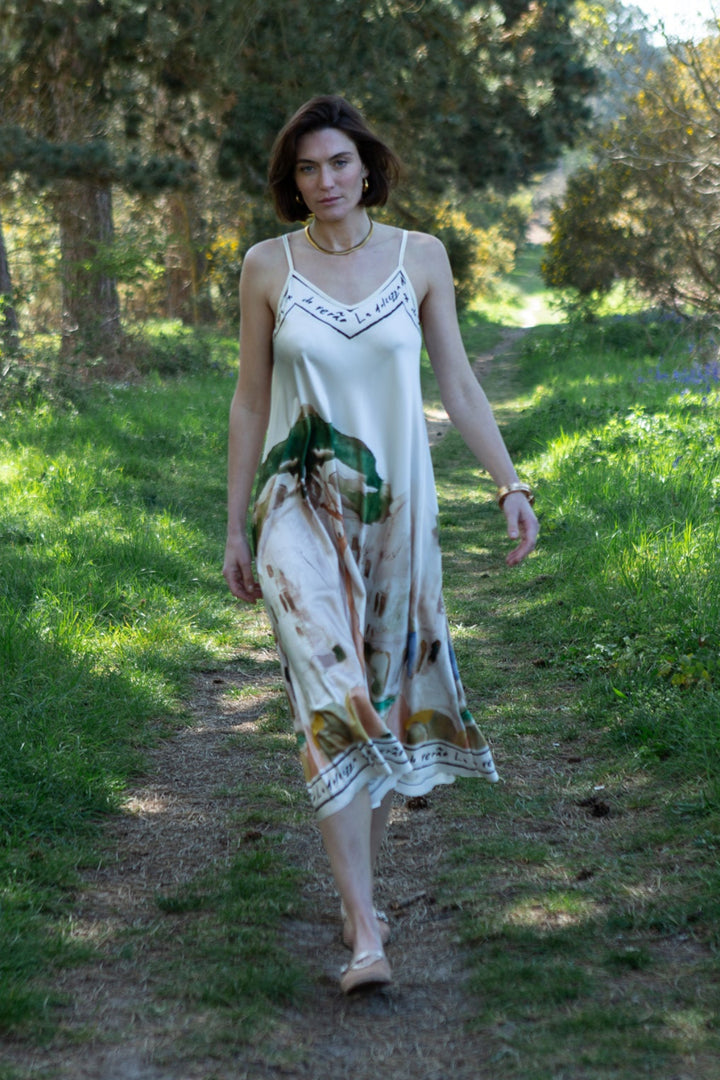 Graphic Print Cami Maxi Dress