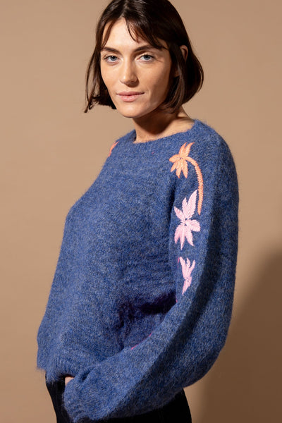 Floral Sleeve Jumper