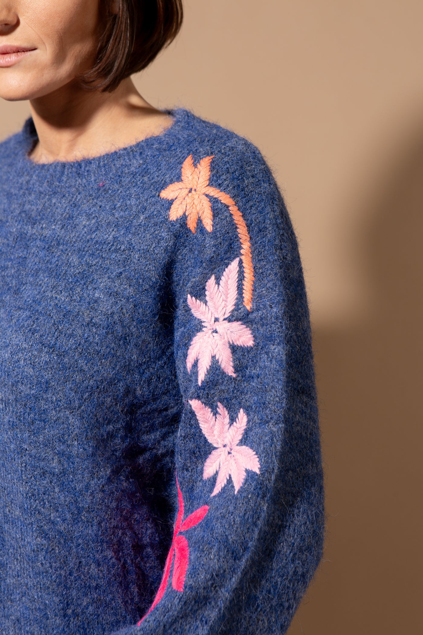 Floral Sleeve Jumper