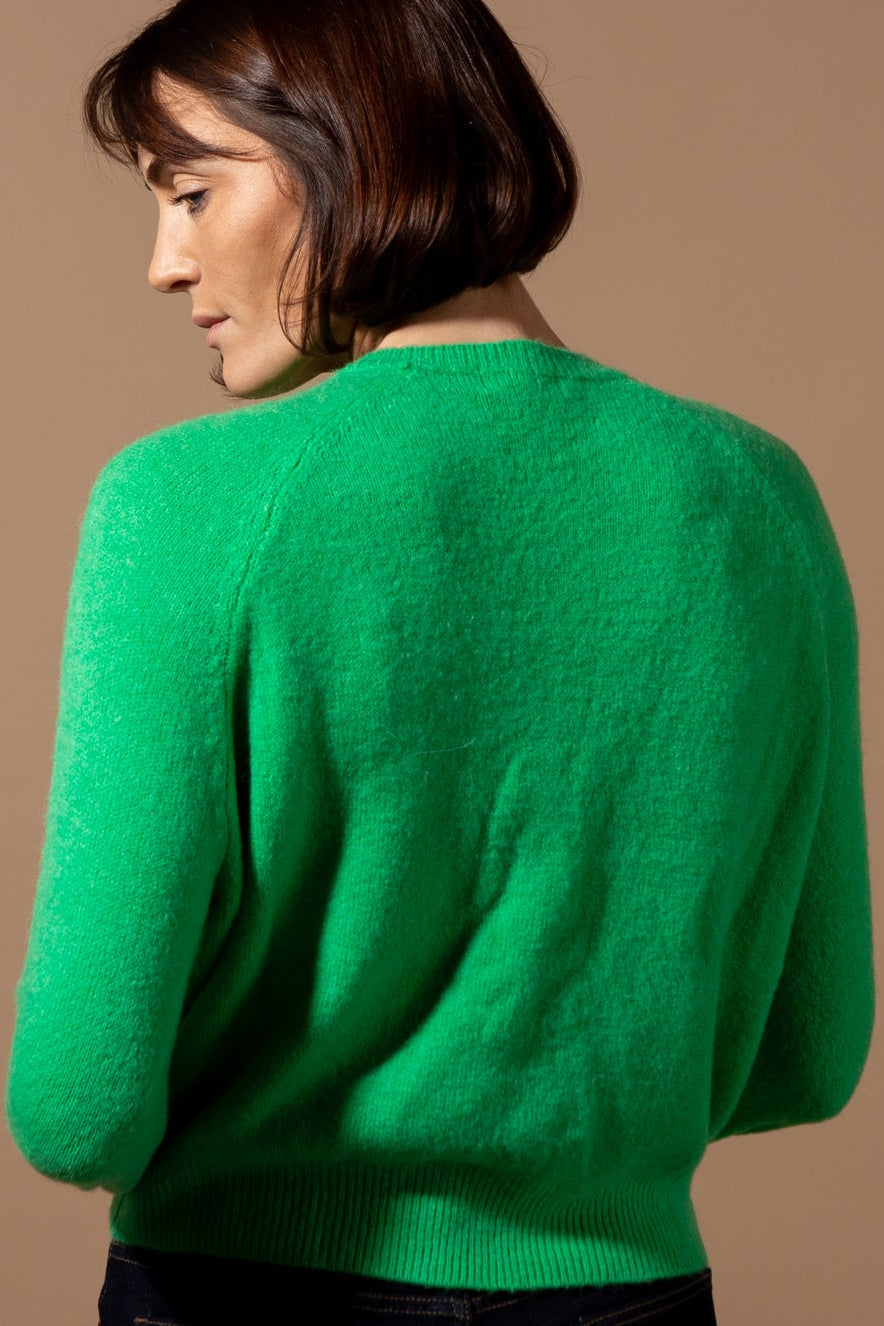 Button Front Alpaca Jumper