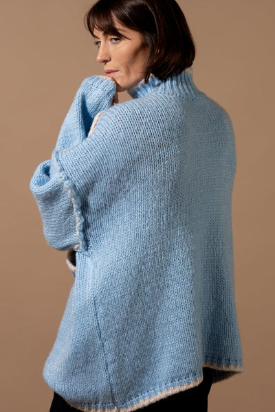 Contrast Stitch Oversized Jumper