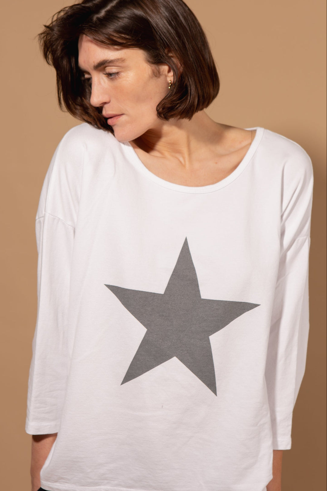 3/4 Sleeve Star Sweatshirt