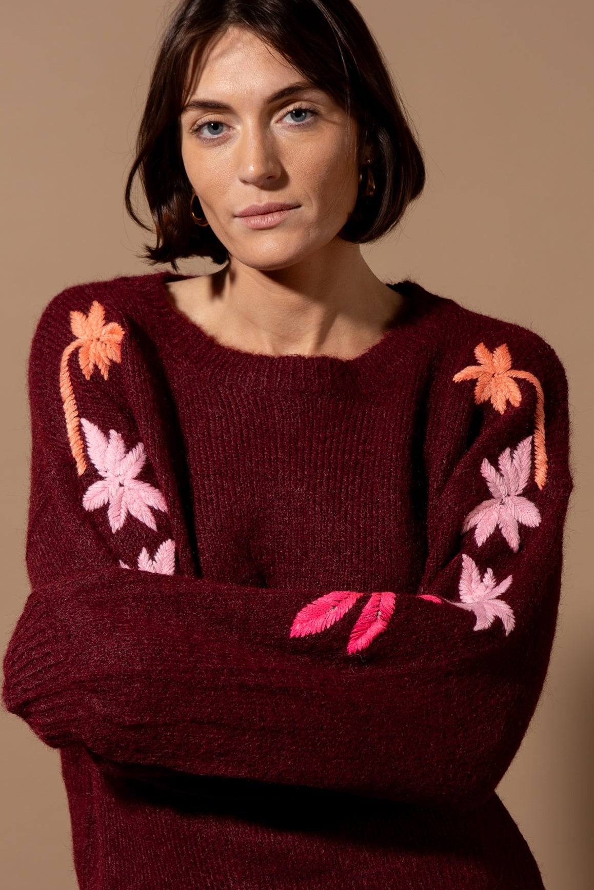 Floral Sleeve Jumper