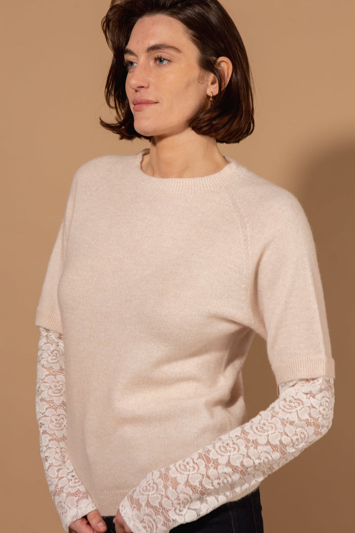 Lace Sleeve Jumper