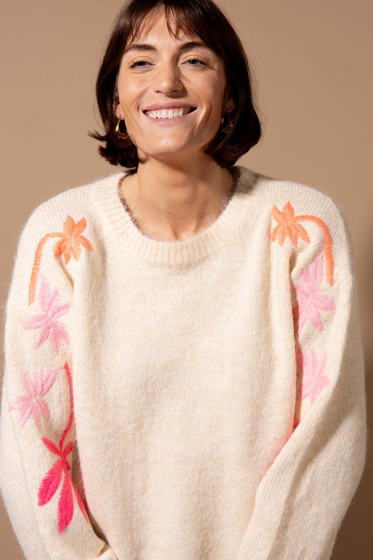 Floral Sleeve Jumper