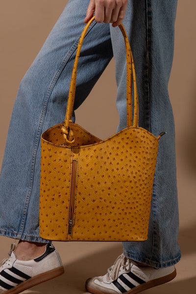 Haywood Ostrich Rucksack Bag