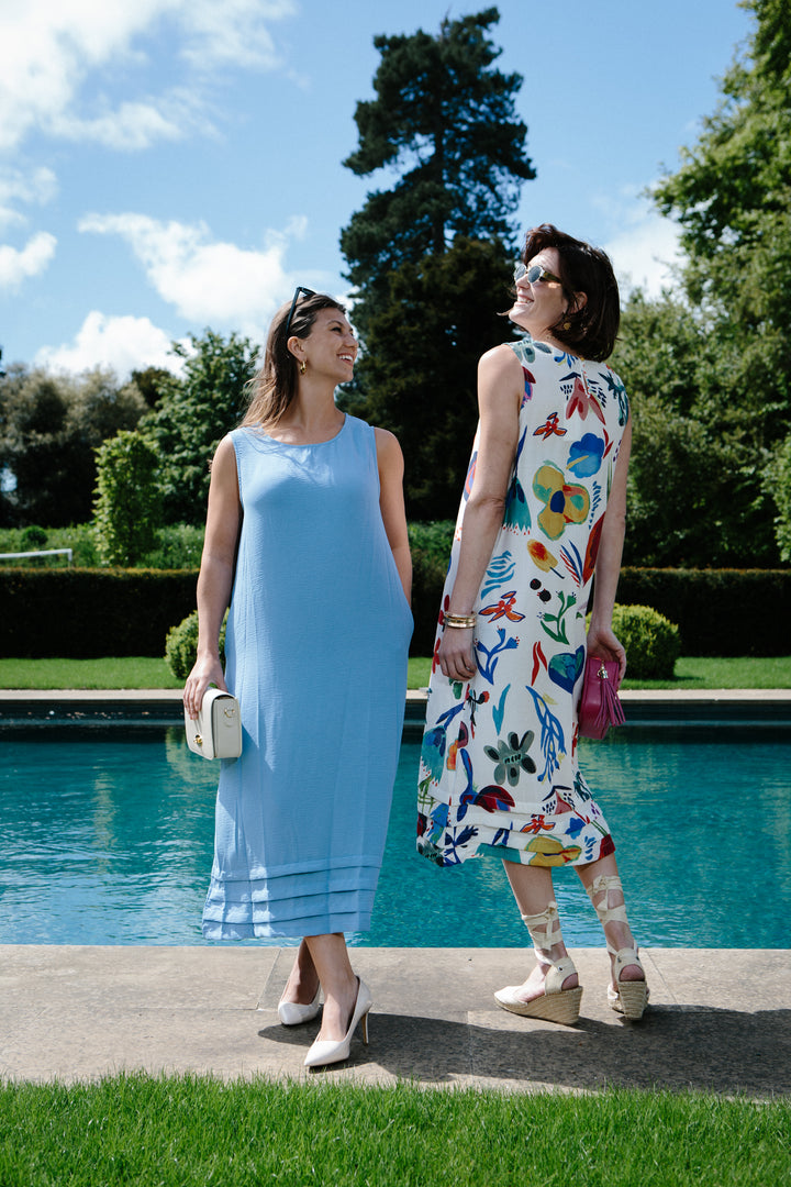 Tiered Bottom Sleeveless Dress