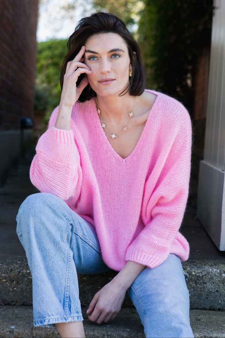 Mohair V-Neck Jumper