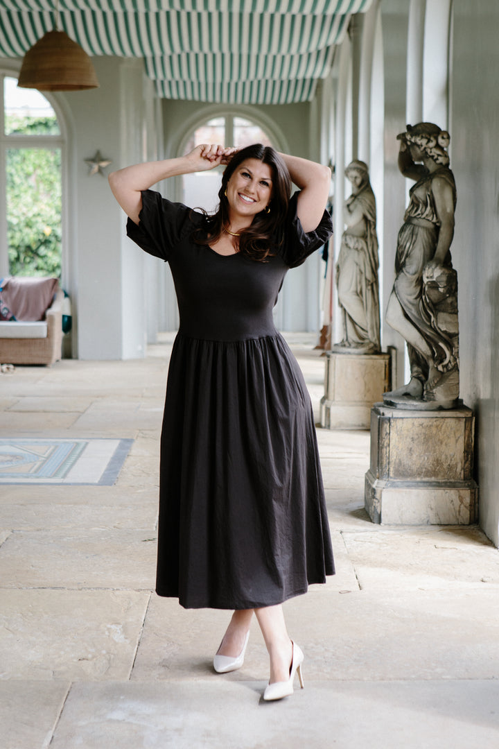 Puff Sleeve T-Shirt Dress