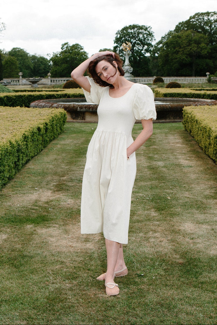Puff Sleeve T-Shirt Dress