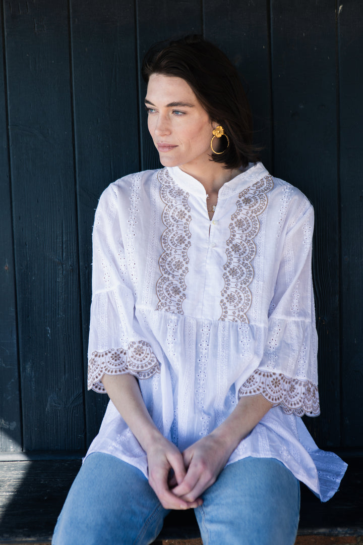 Broderie Anglaise Tunic