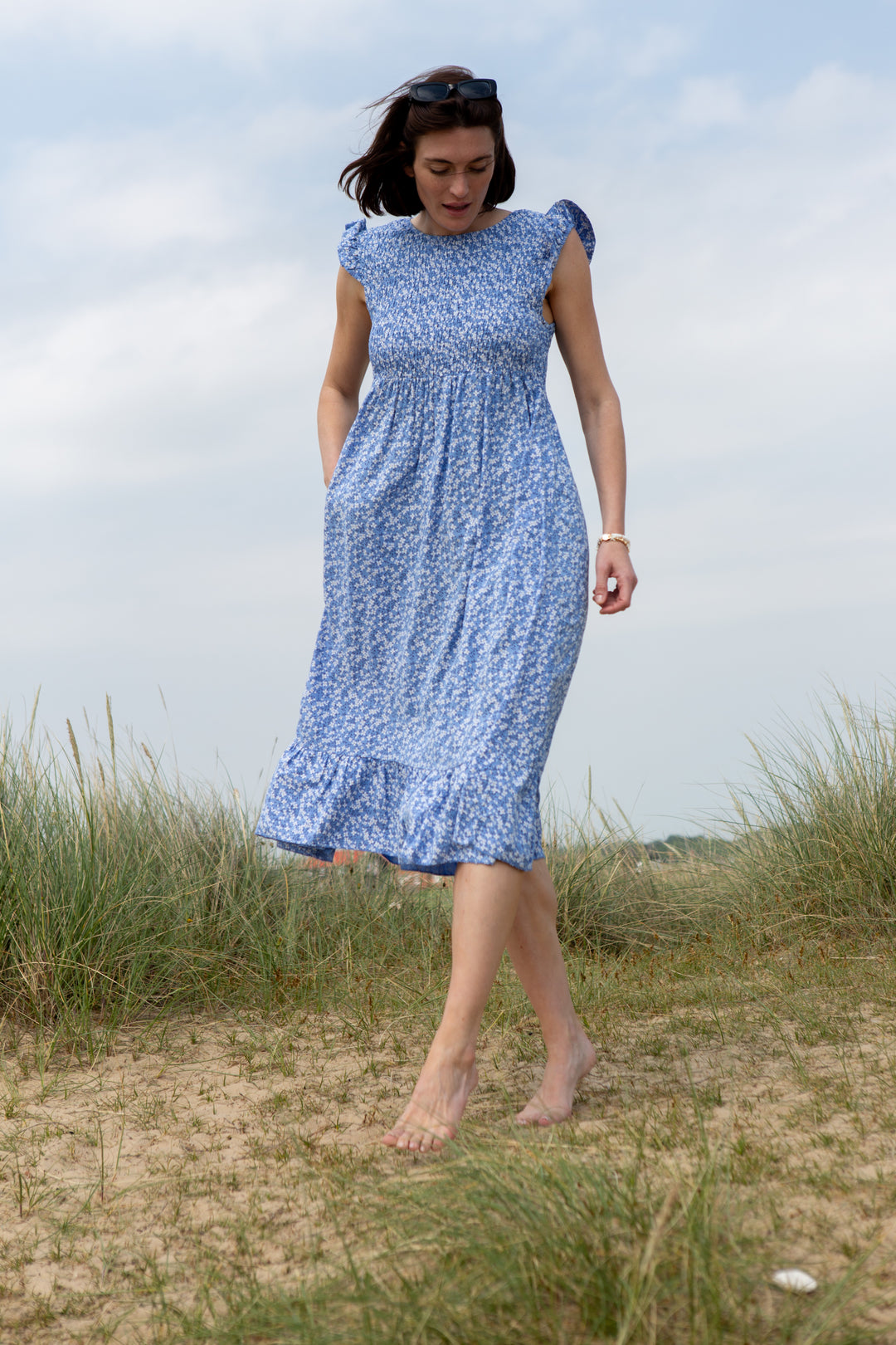 Ditsy Print Floral Dress