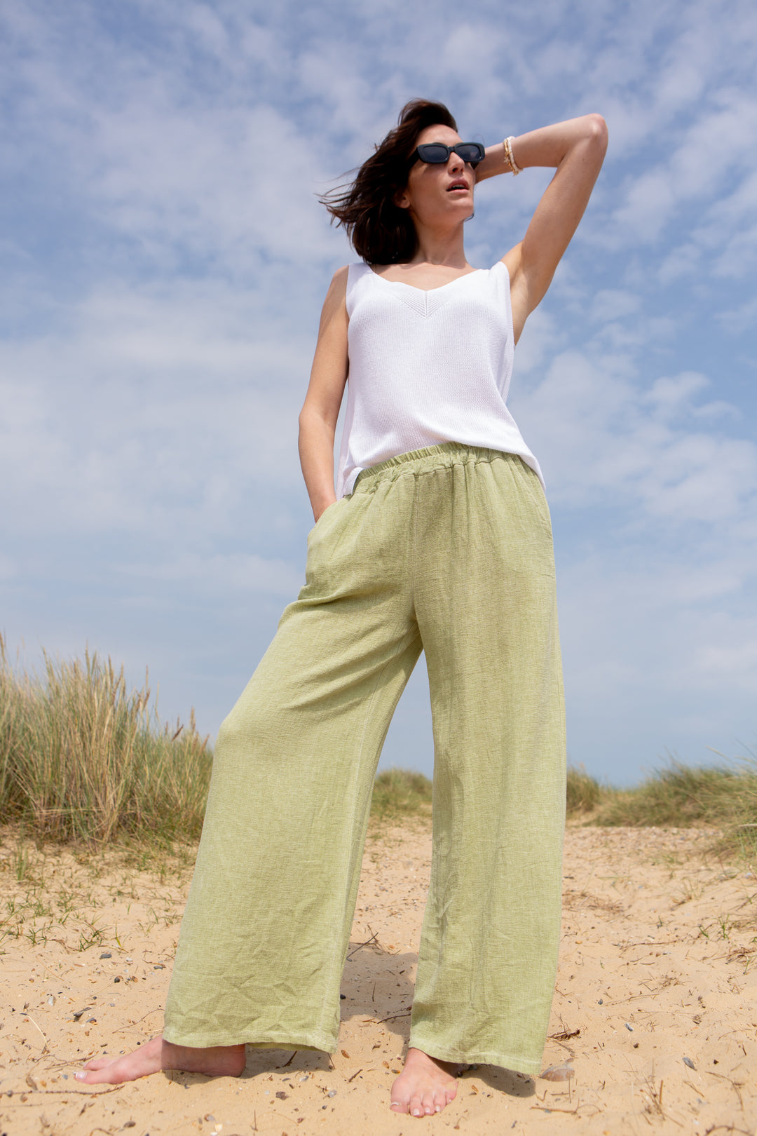 Linen Blend Trousers