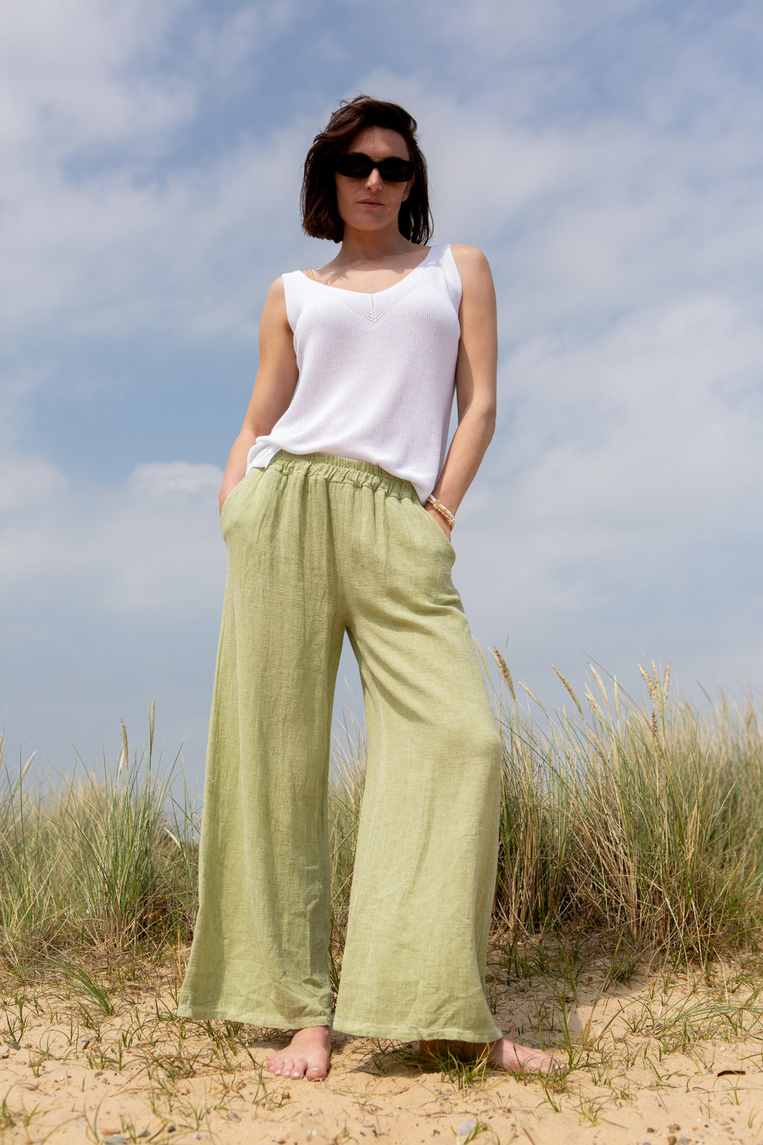 Linen Blend Trousers