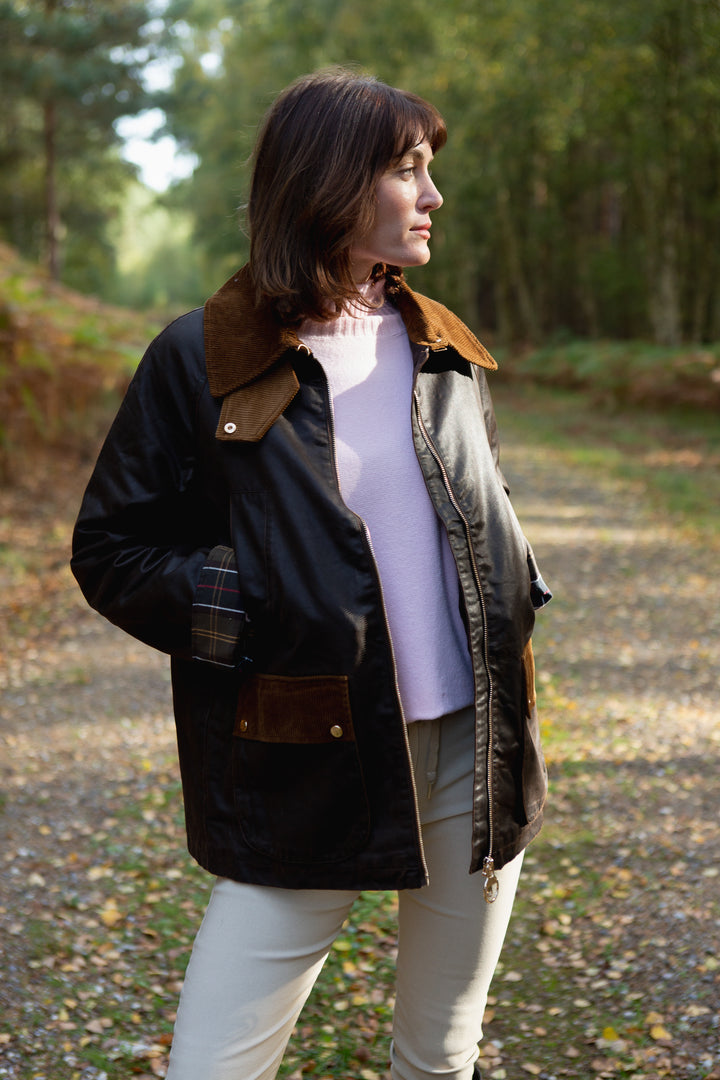 Corduroy Trim Jacket