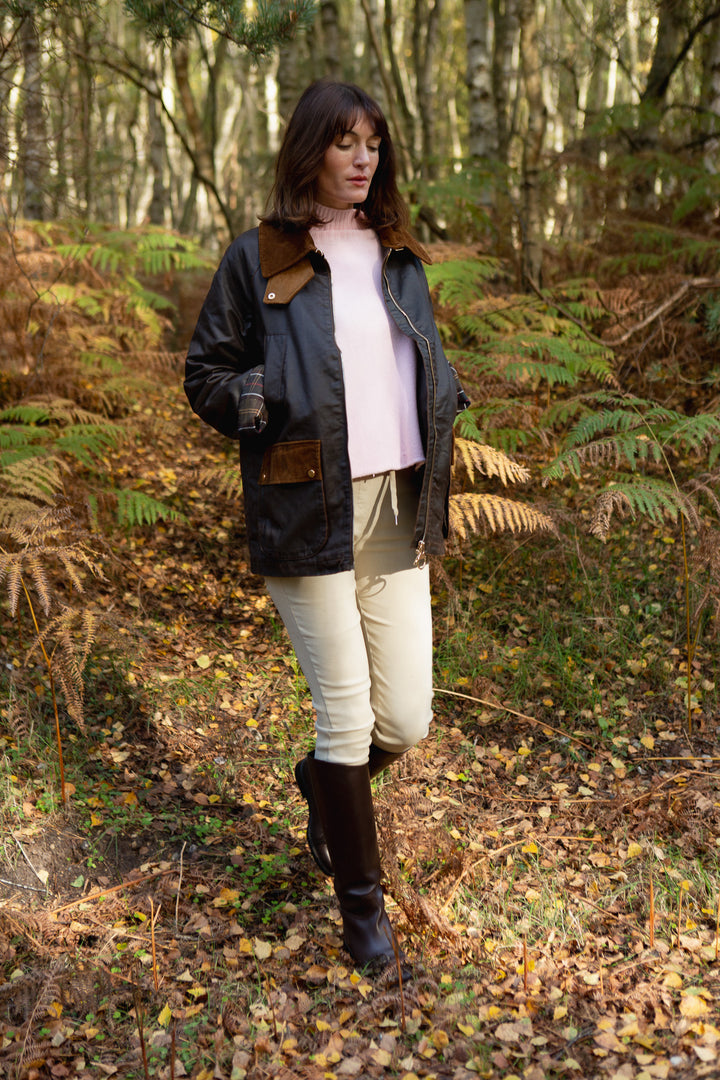 Corduroy Trim Jacket