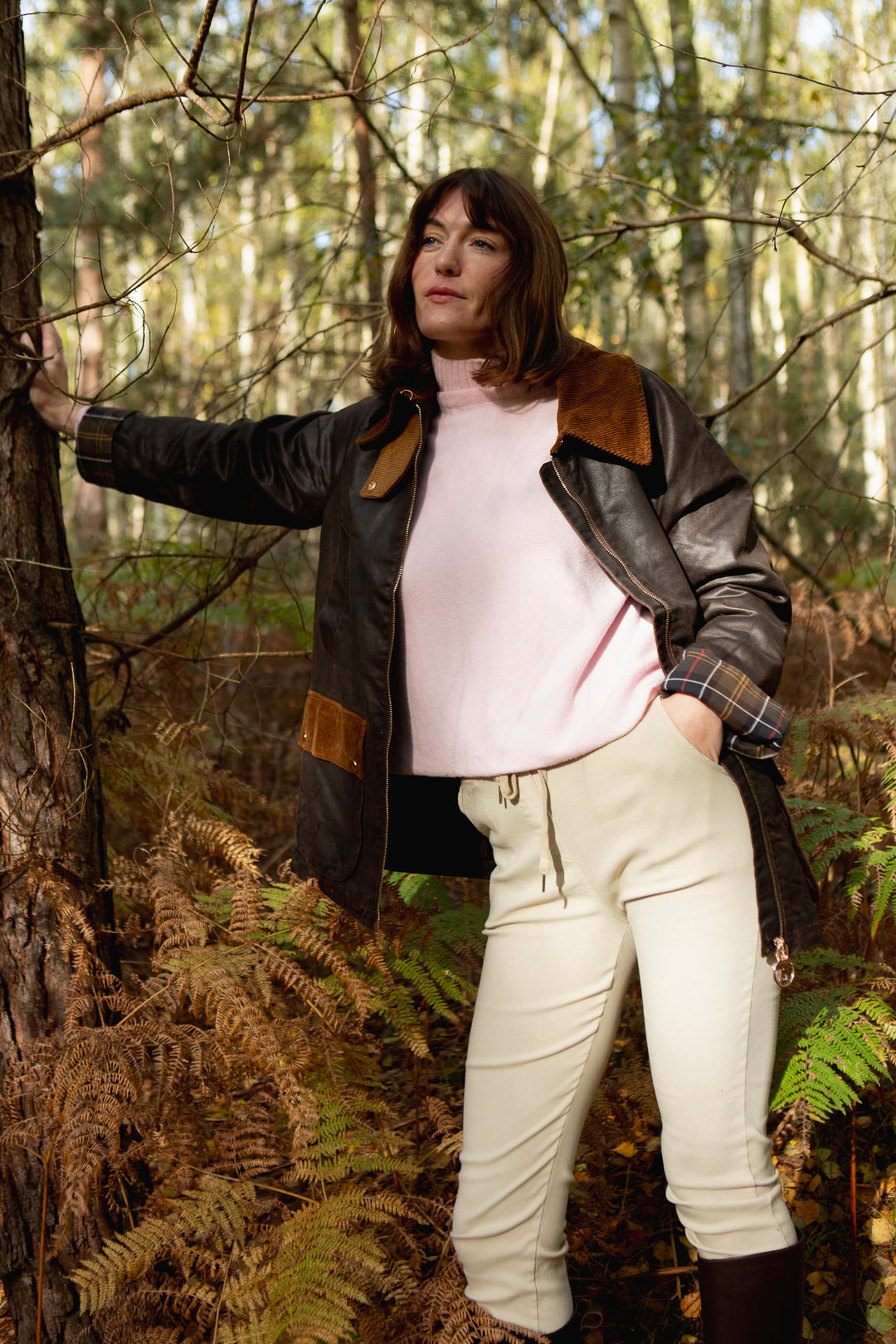 Corduroy Trim Jacket