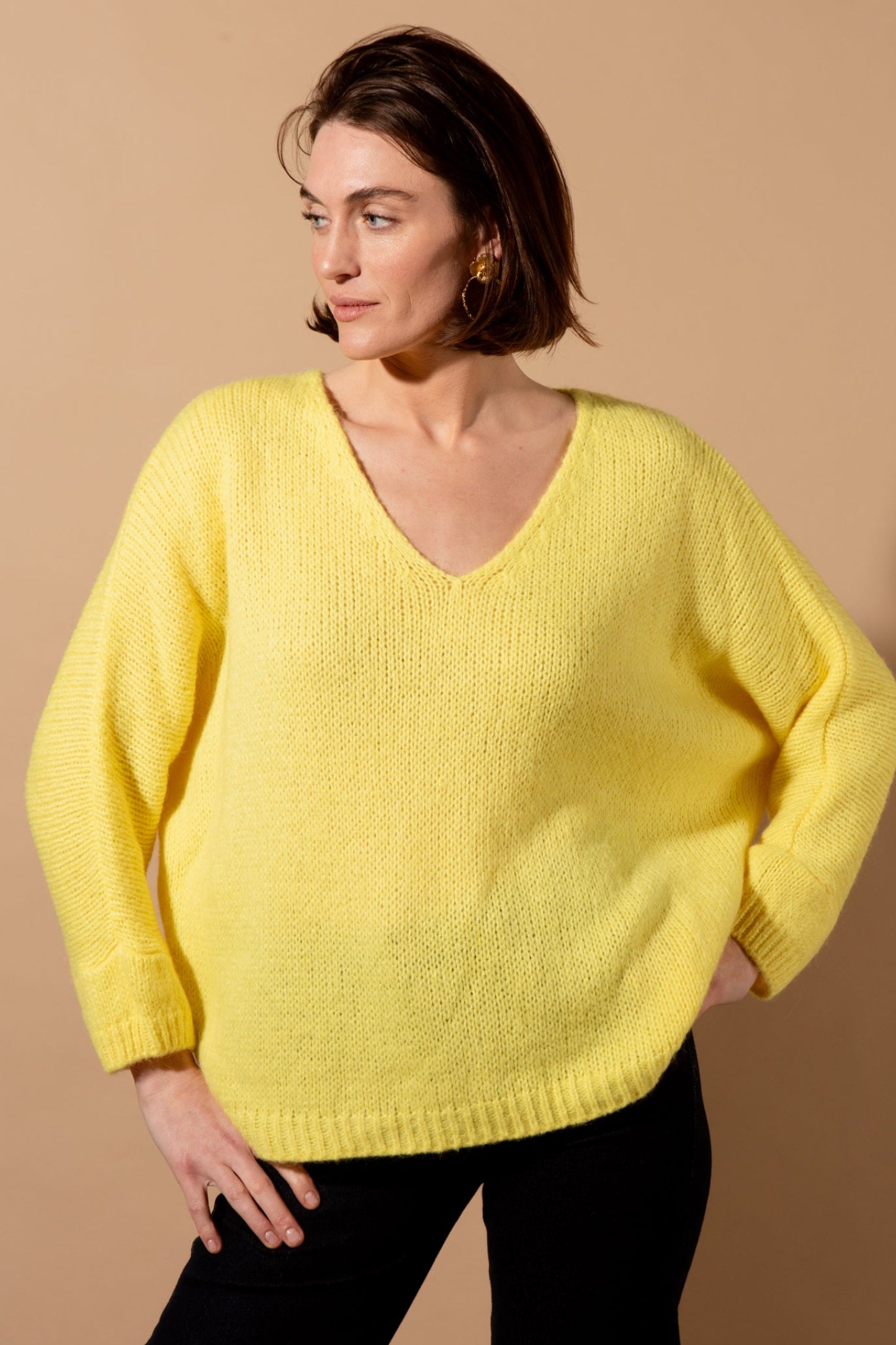 Mohair V-Neck Jumper – Tilley & Grace