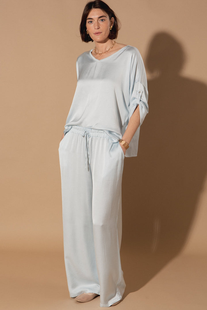 Marilou Plain Silk Trousers