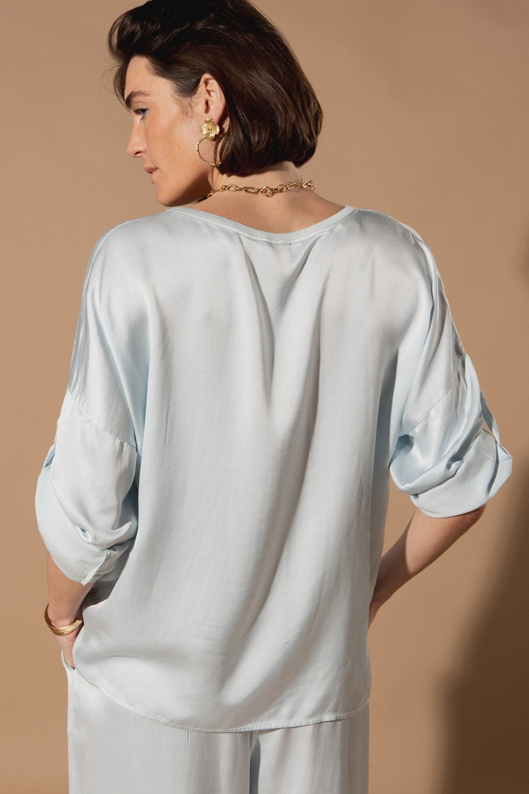 Marilou Plain Silk Top