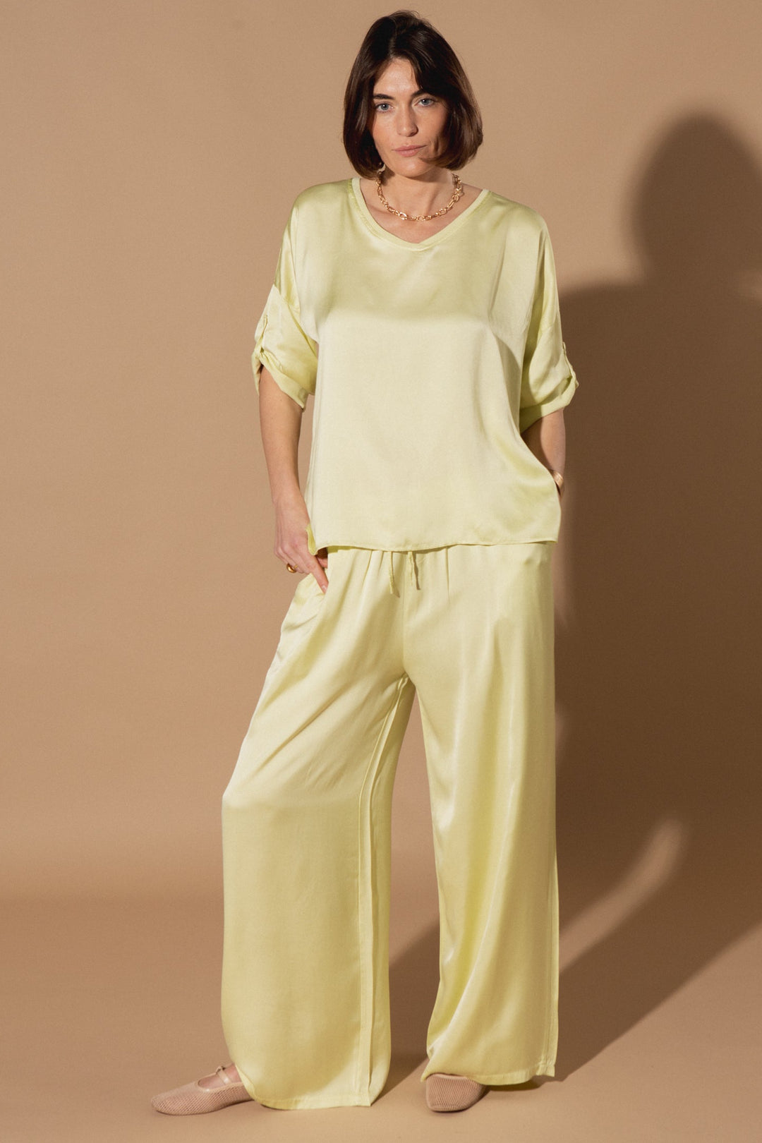 Marilou Plain Silk Trousers