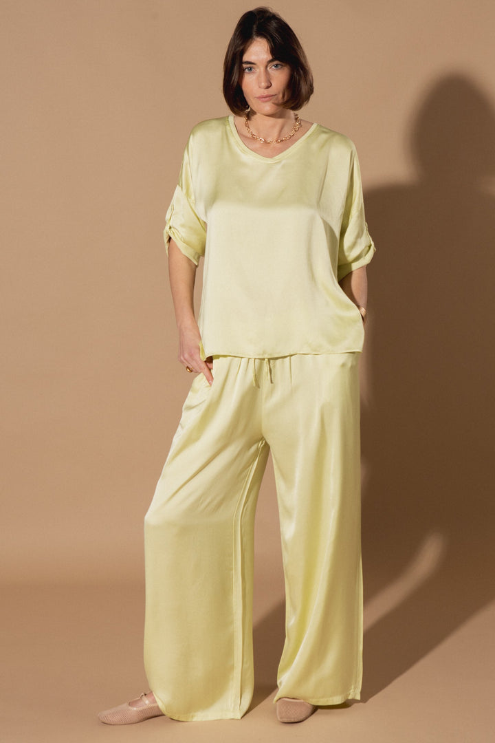Marilou Plain Silk Trousers