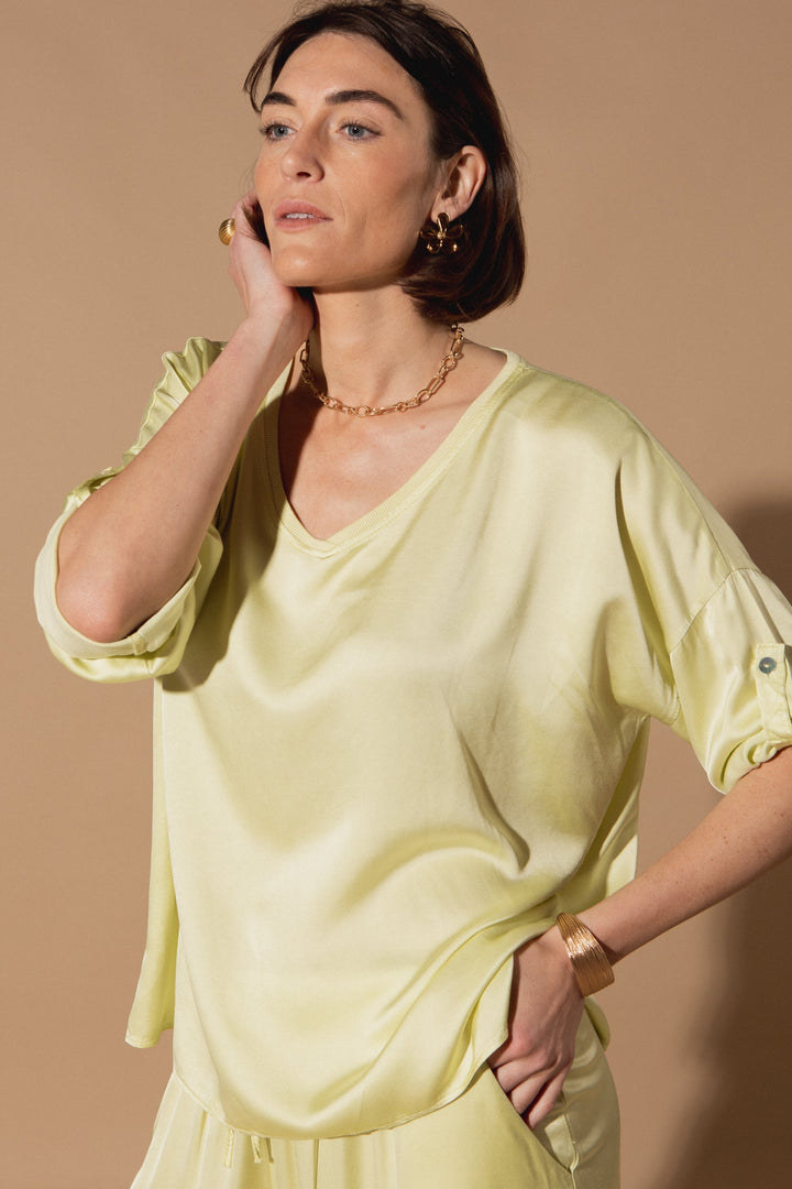 Marilou Plain Silk Top
