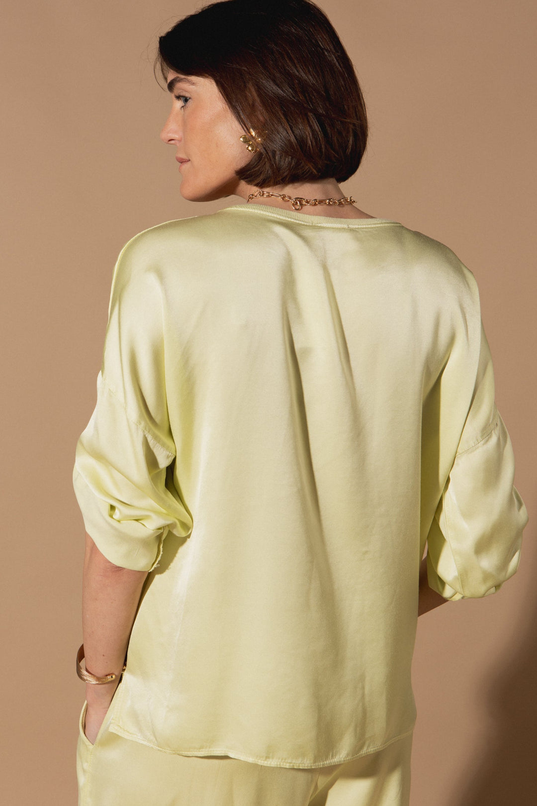 Marilou Plain Silk Top
