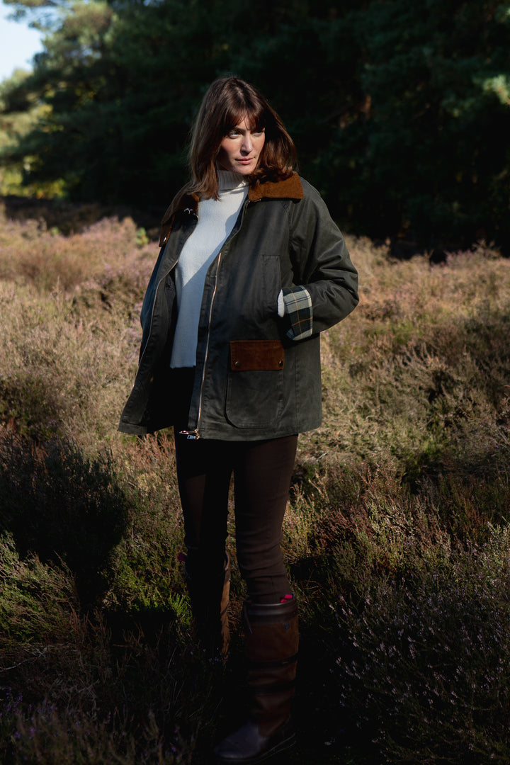 Corduroy Trim Jacket