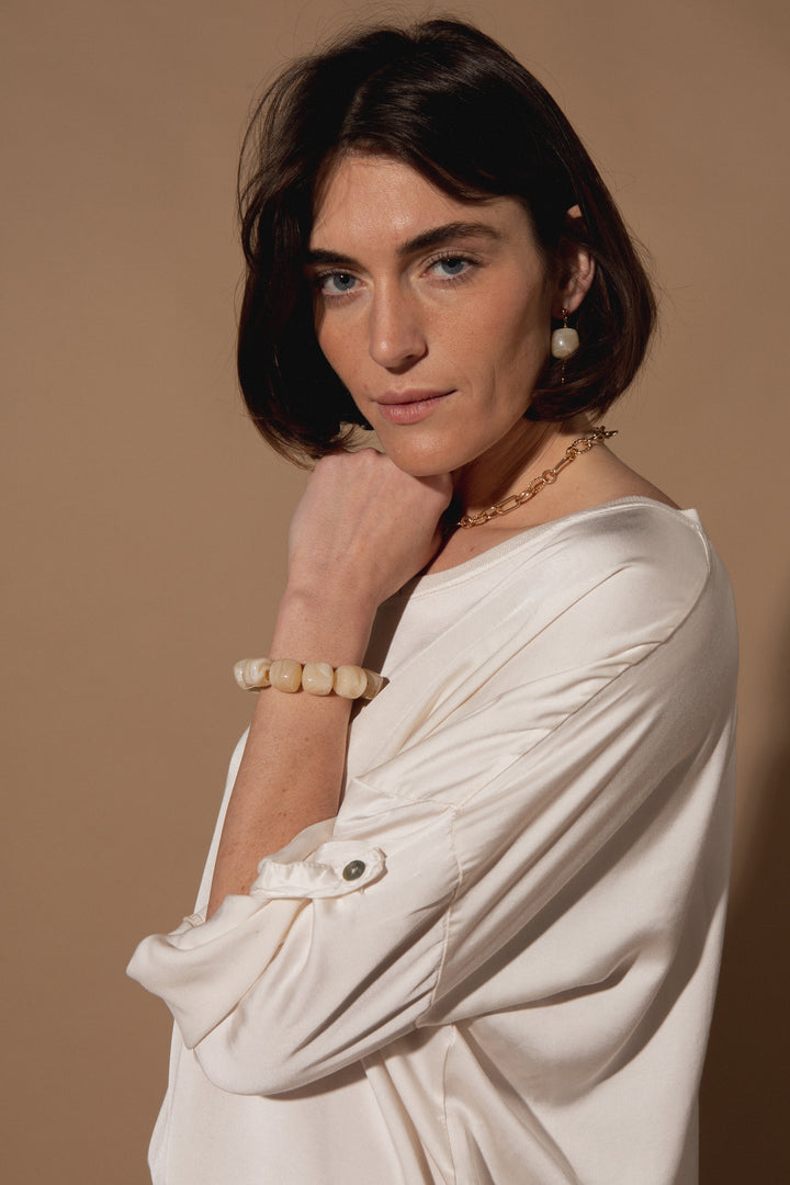 Marilou Plain Silk Top